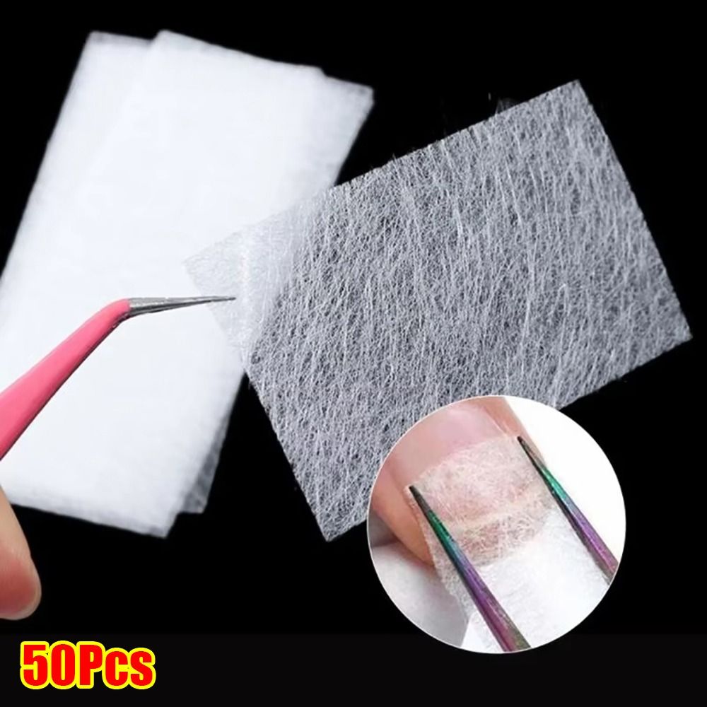 Nail Extension Form - 50 قطعة من ورق الألياف الزجاجية