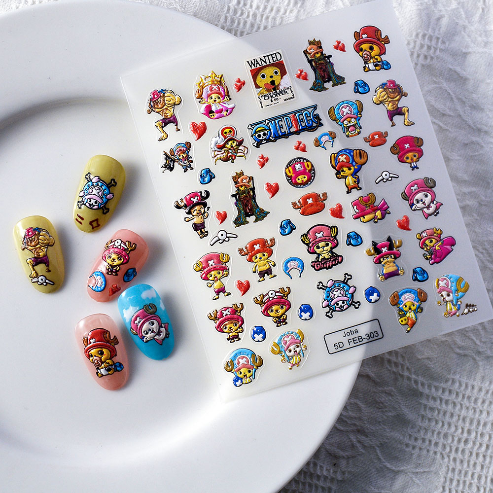 Nail Art Zoro One Piece - ملصقات أظافر كرتونية من ون بيس،