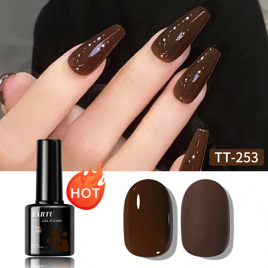 Nail Art Burgundy - طلاء أظافر جل TARTU 8 مللي