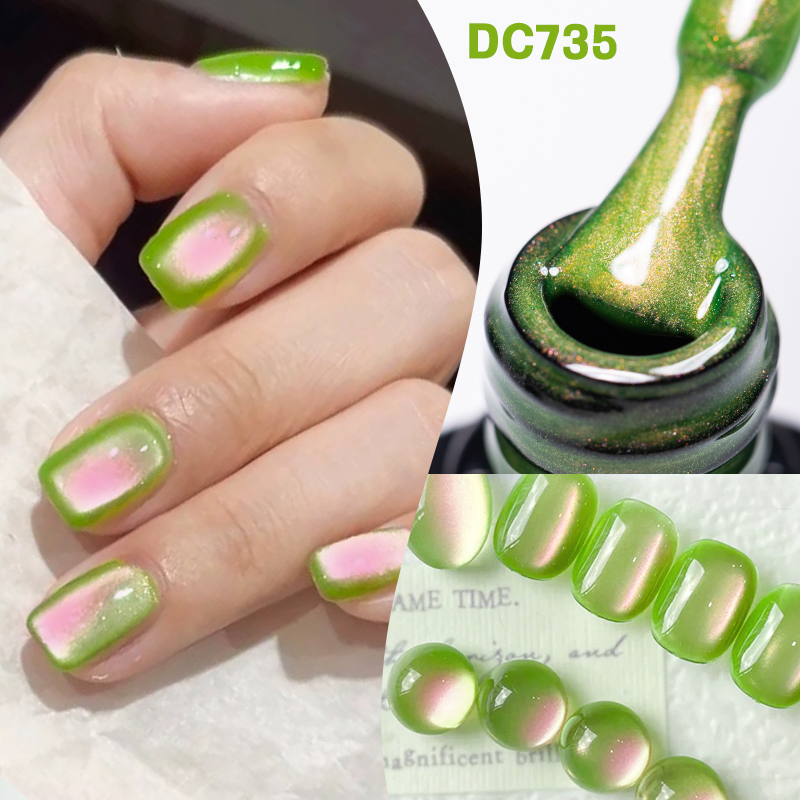 Nail Art Emerald Green - MTSSII 7 مللي الجوافة القط المغناطيسي