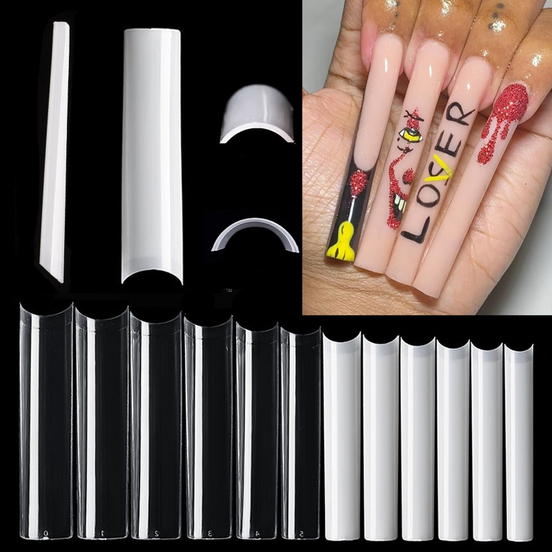 Nail Art Xxl - 500 قطعة مربع طويل لا C