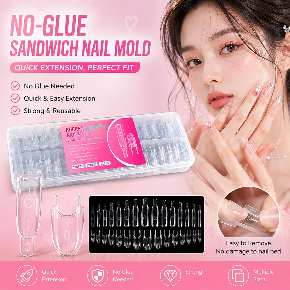 Nail Extension Form - مجموعة قوالب تمديد الأظافر المزدوجة 120