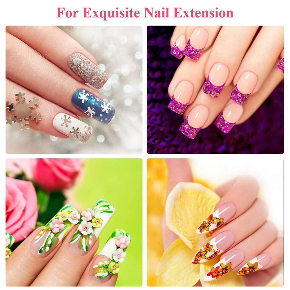 Nail Extension Form - 50 قطعة دائم غير المنسوجة الحرير