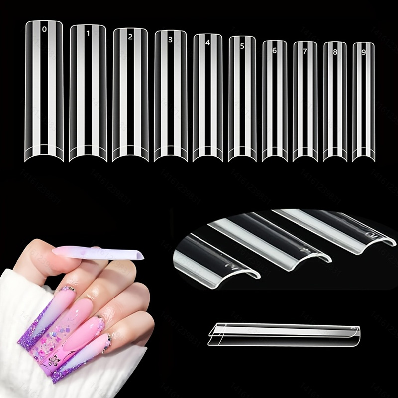 Nail Art Xxl - 500 XXL أطراف أظافر خالية من