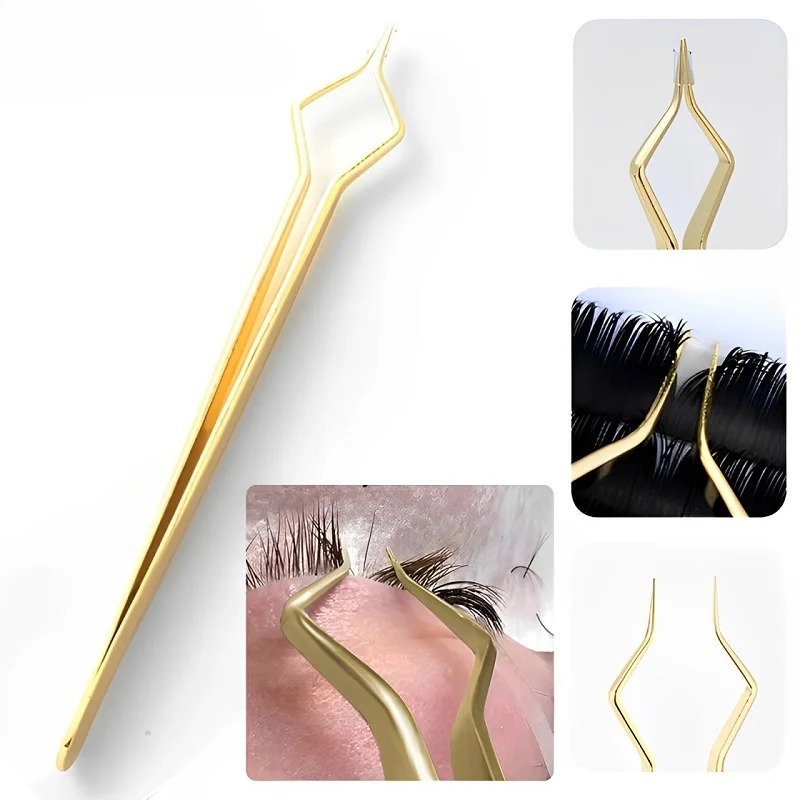 Nail Extension Form - ملقط جديد لتمديد الرموش مضاد للانزلاق