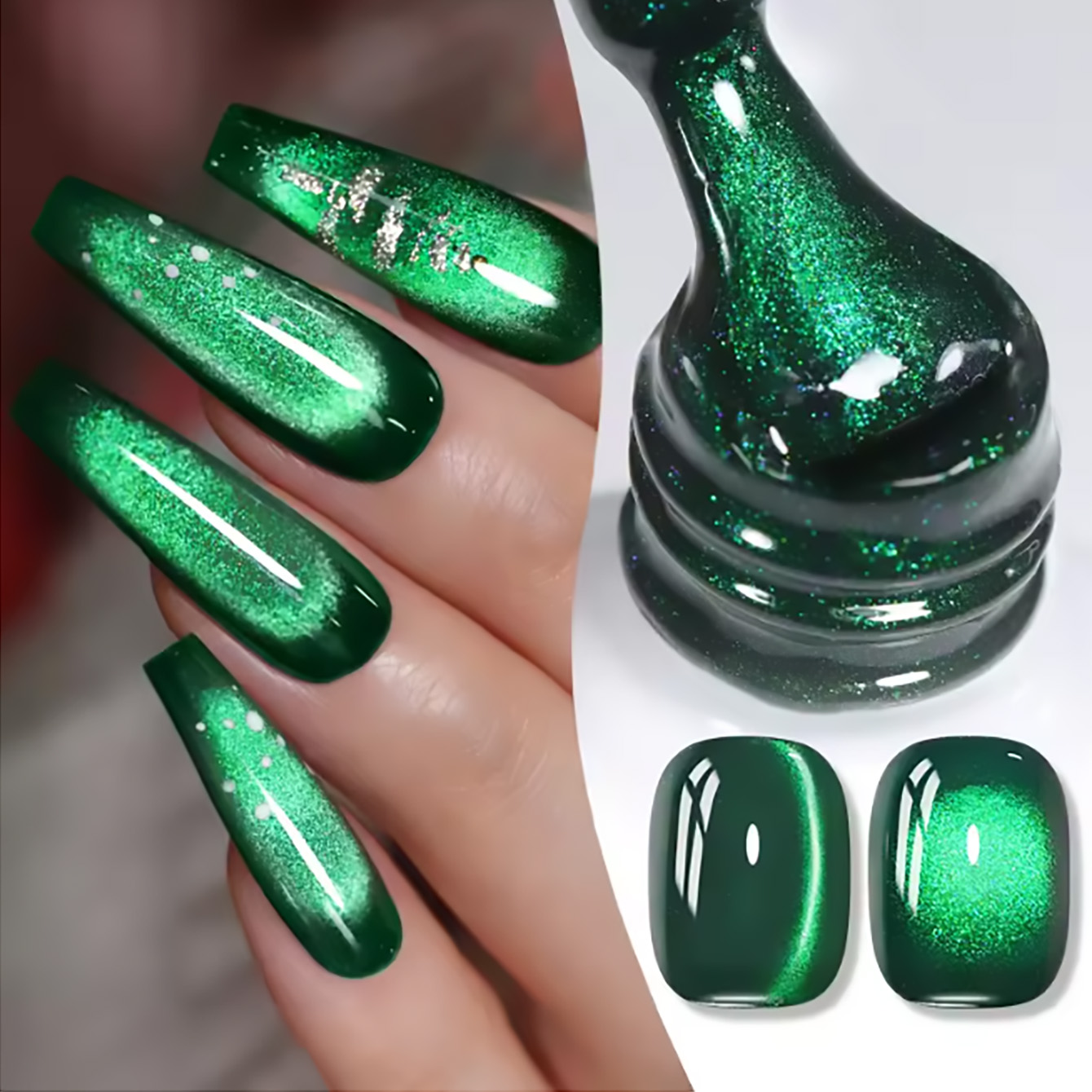 طلاء أظافر جل جديد ZH 12 مل با - مراجعة Nail Art Emerald Green وسعره