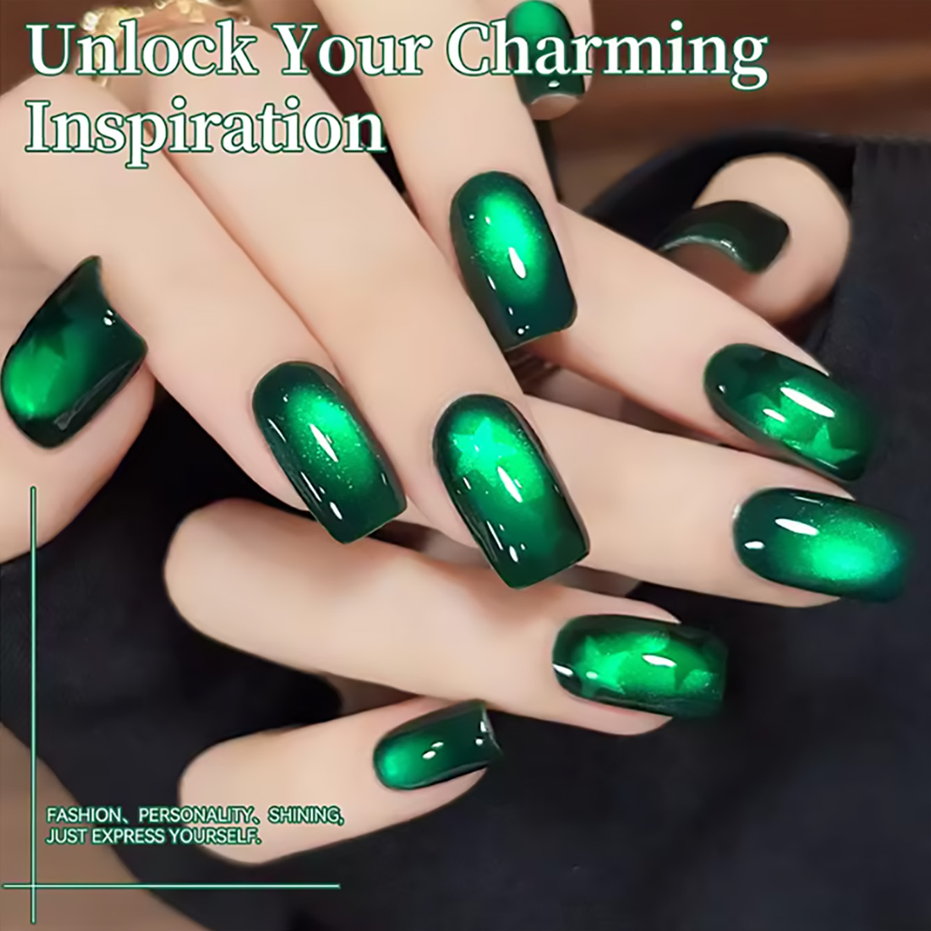 طلاء أظافر جل جديد ZH 12 مل با - مراجعة Nail Art Emerald Green وسعره