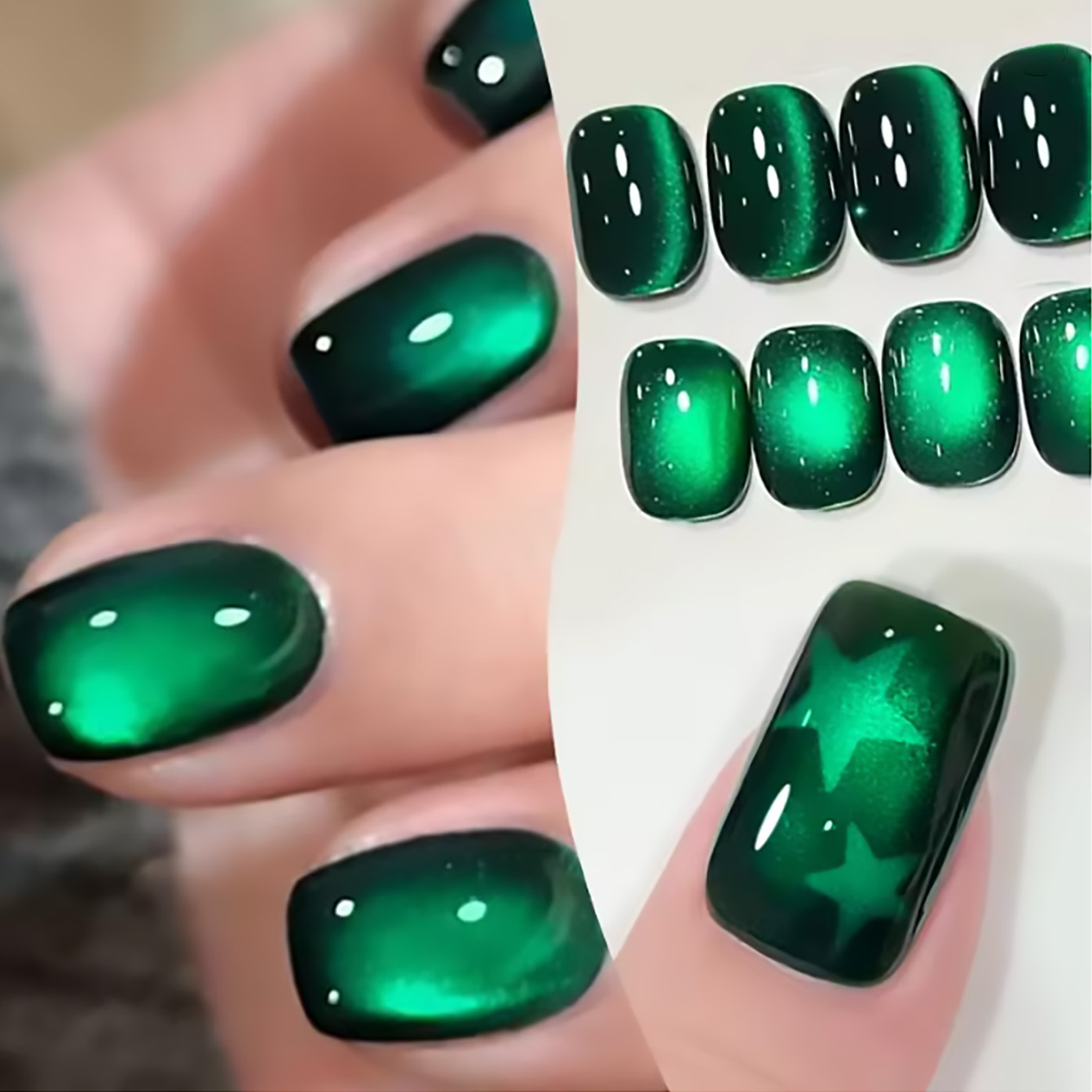طلاء أظافر جل جديد ZH 12 مل با - مراجعة Nail Art Emerald Green وسعره