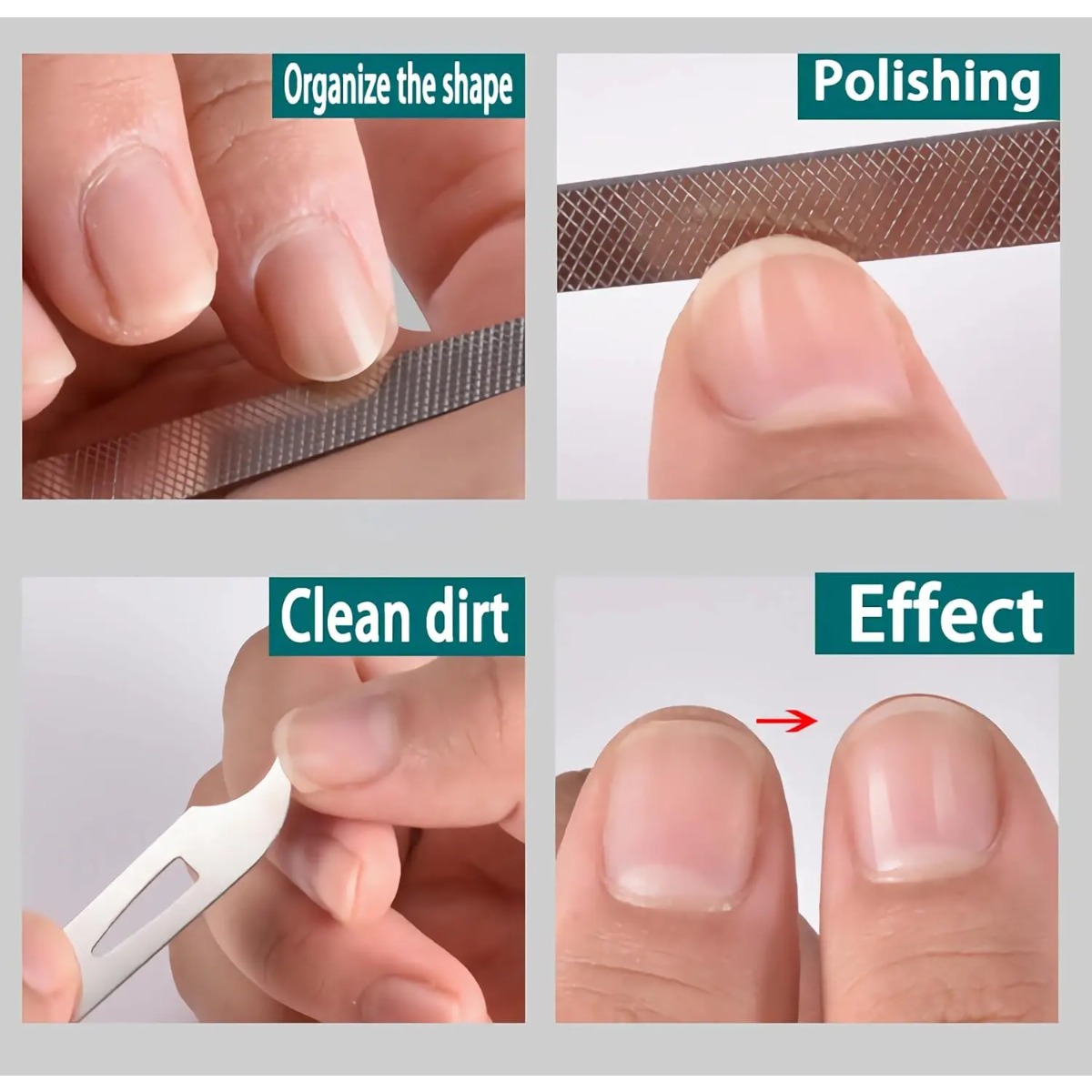 10/20 قطعة مبرد أظافر معدني من - مراجعة Nail Extension Form وسعره