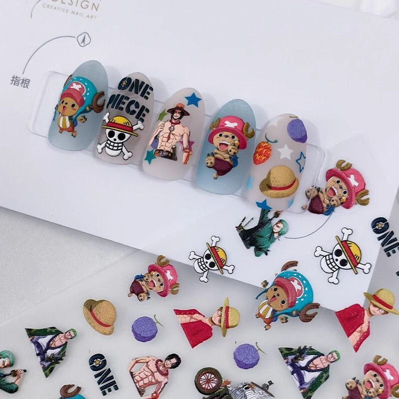 جديد قطعة واحدة القرد · D · لو - مراجعة Nail Art Zoro One Piece وسعره