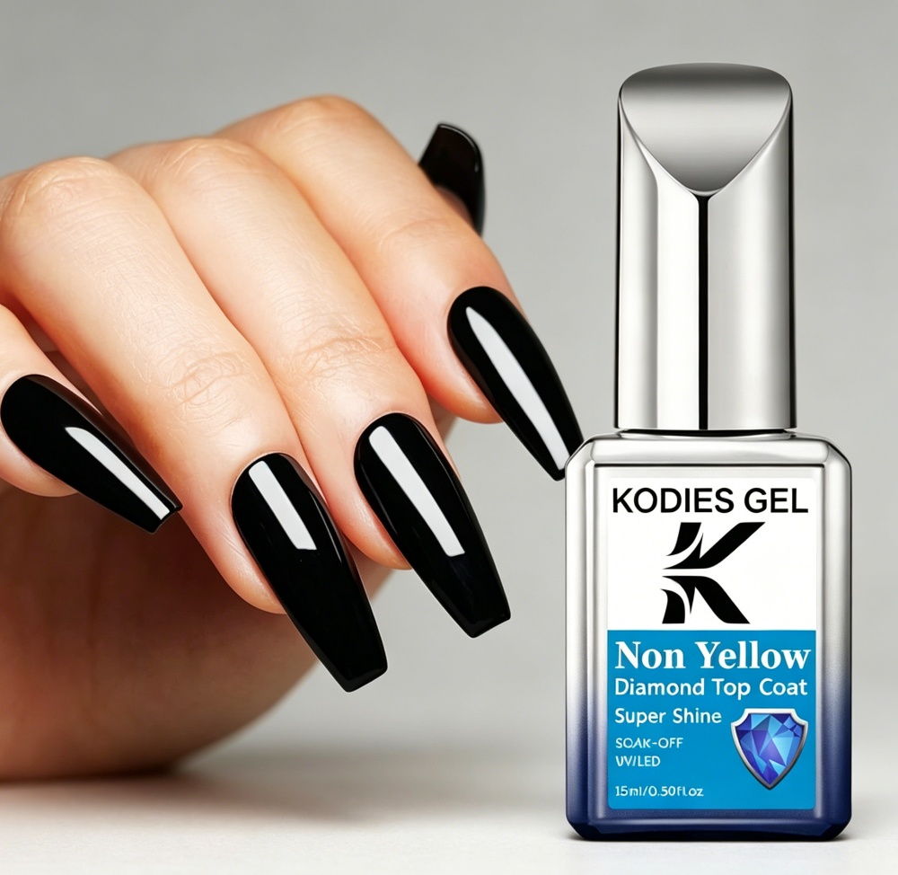 كوديز جل طبقة علوية غير صفراء  - مراجعة Nail Art Glossy وسعره