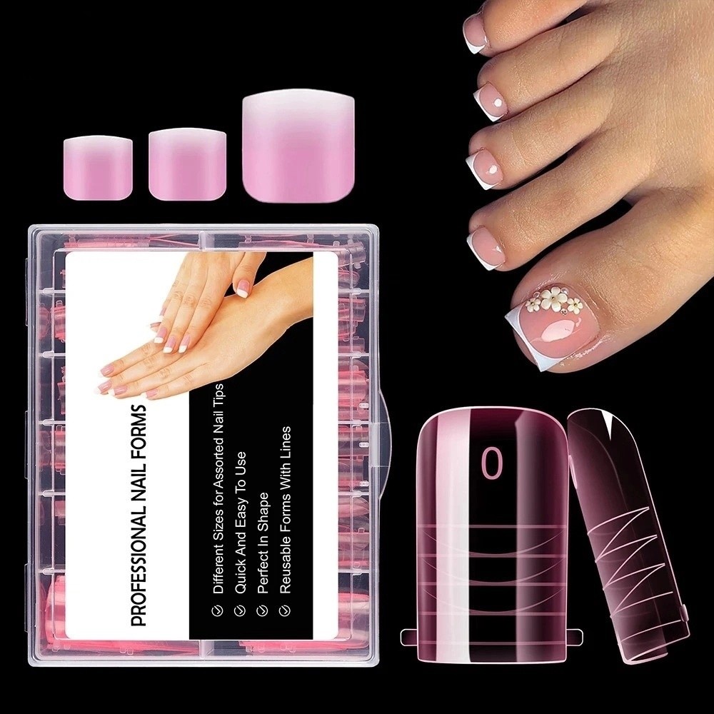 120 قطعة من قوالب الأظافر المز - مراجعة Nail Extension Form وسعره