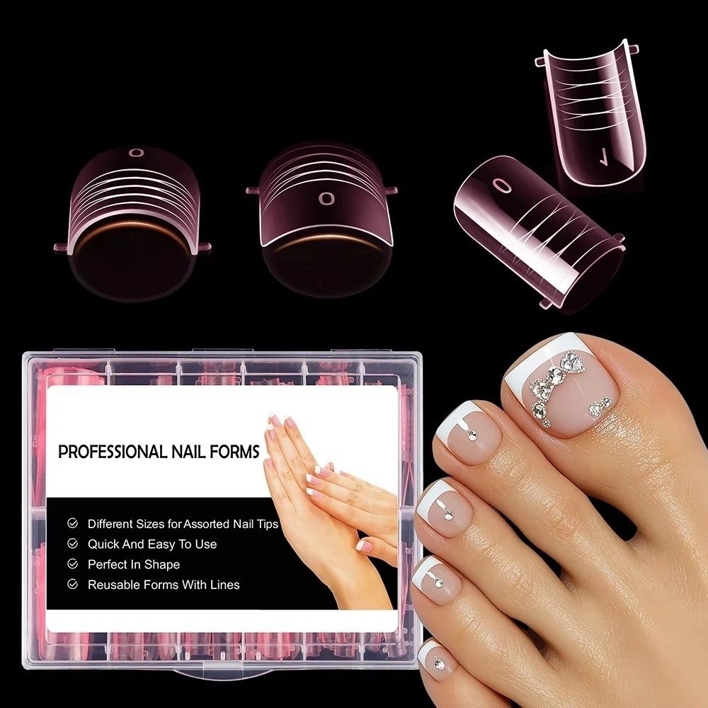 120 قطعة من قوالب الأظافر المز - مراجعة Nail Extension Form وسعره