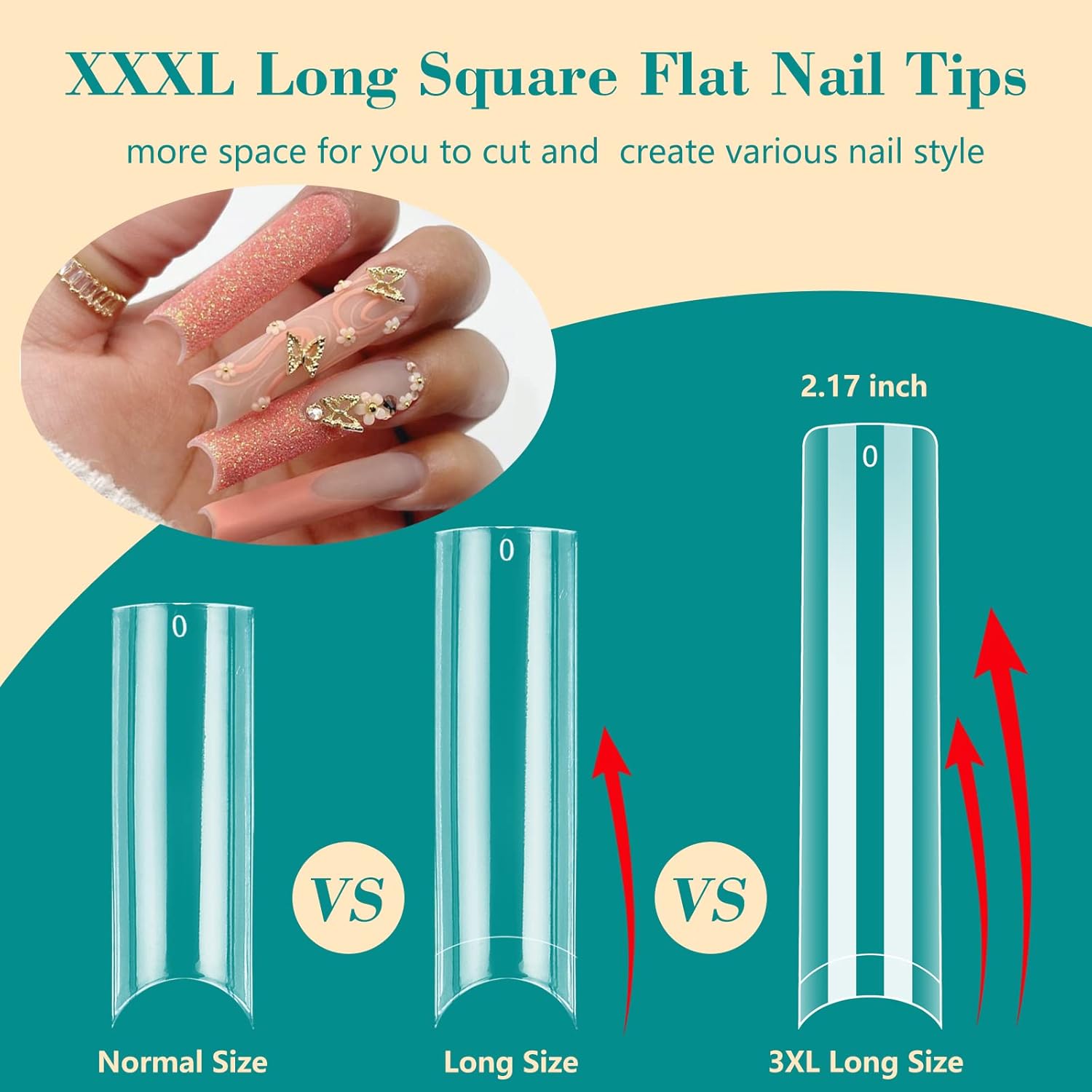 100 قطعة/صندوق XXL اضافية مستق - مراجعة Nail Art Xxl وسعره