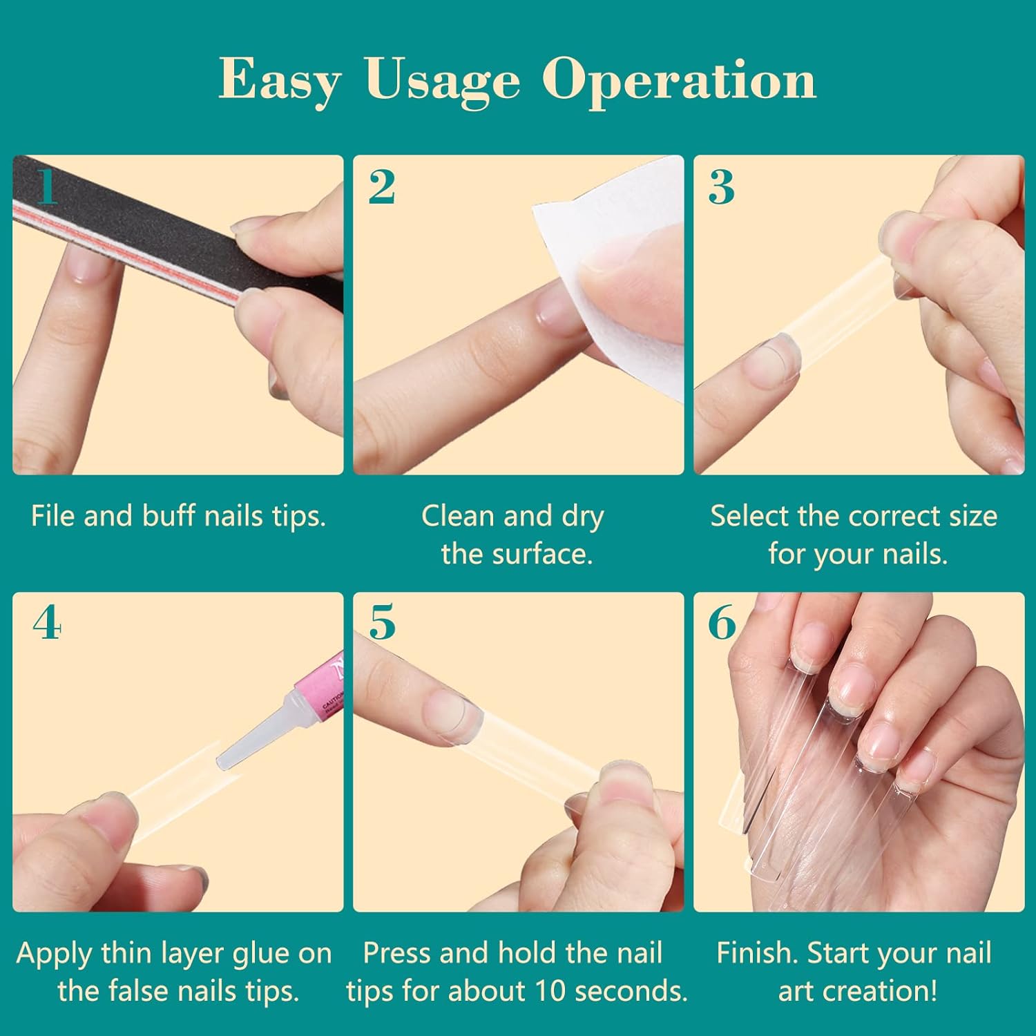 100 قطعة/صندوق XXL اضافية مستق - مراجعة Nail Art Xxl وسعره