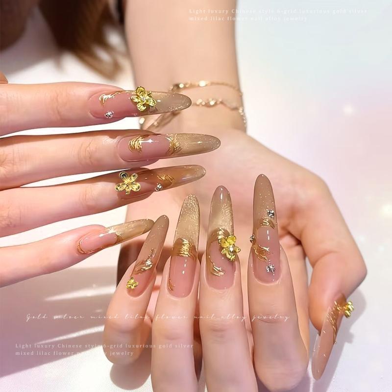 20/30 قطعة زينة أظافر ثلاثية ا - مراجعة Nail Art Lilac وسعره