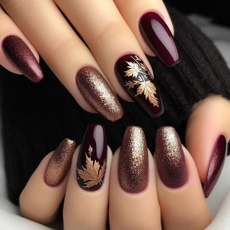 24 قطعة من فن الأظافر الأنيق ب - مراجعة Nail Art Burgundy وسعره