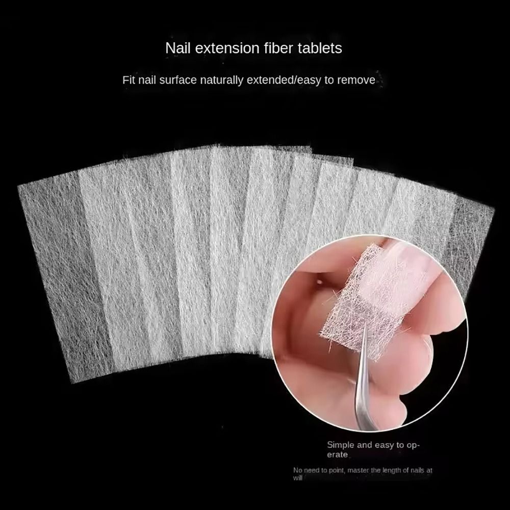 50 قطعة من ورق الألياف الزجاجي - مراجعة Nail Extension Form وسعره
