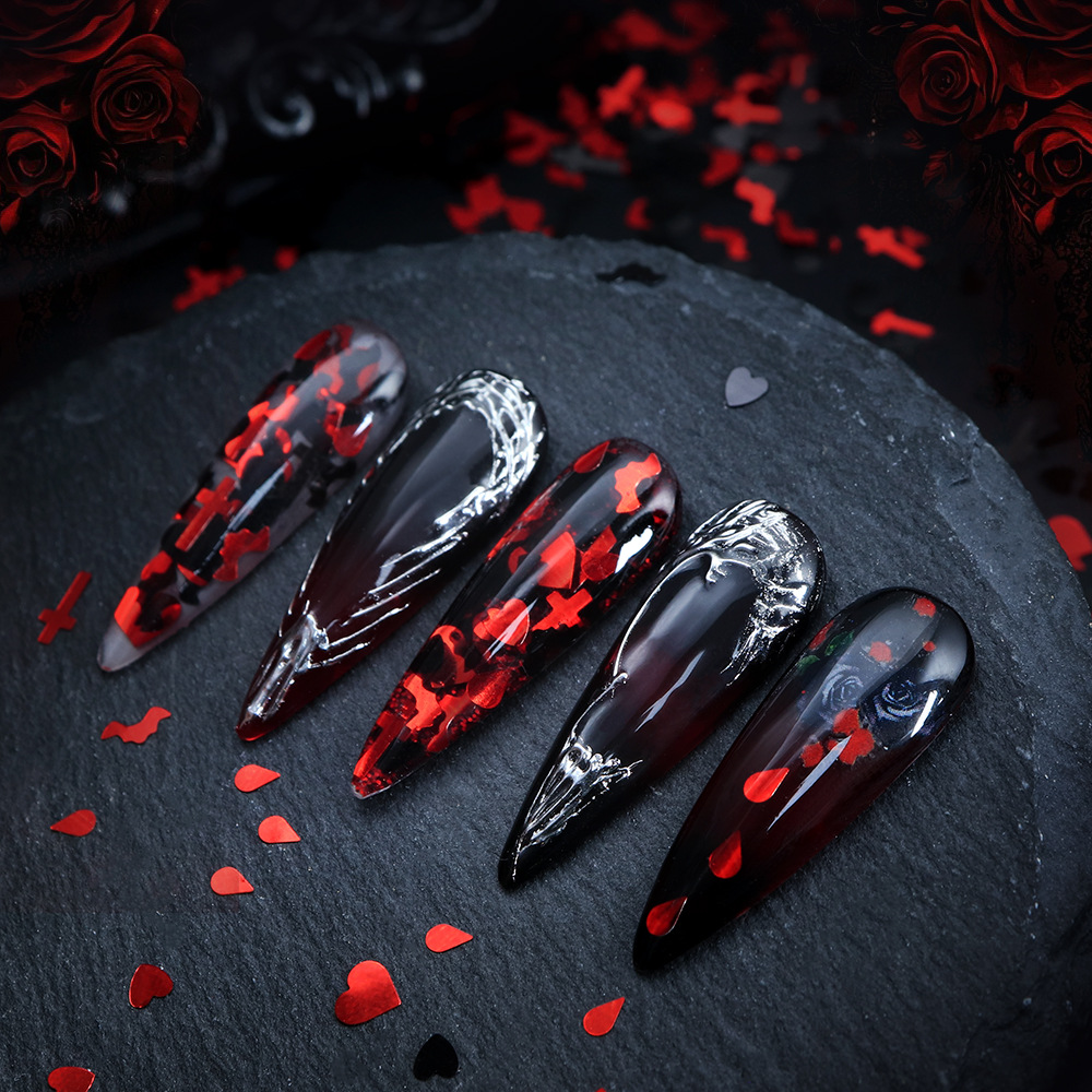 ترتر أظافر الهالوين 5 جرام - م - مراجعة Nail Art Vampire وسعره