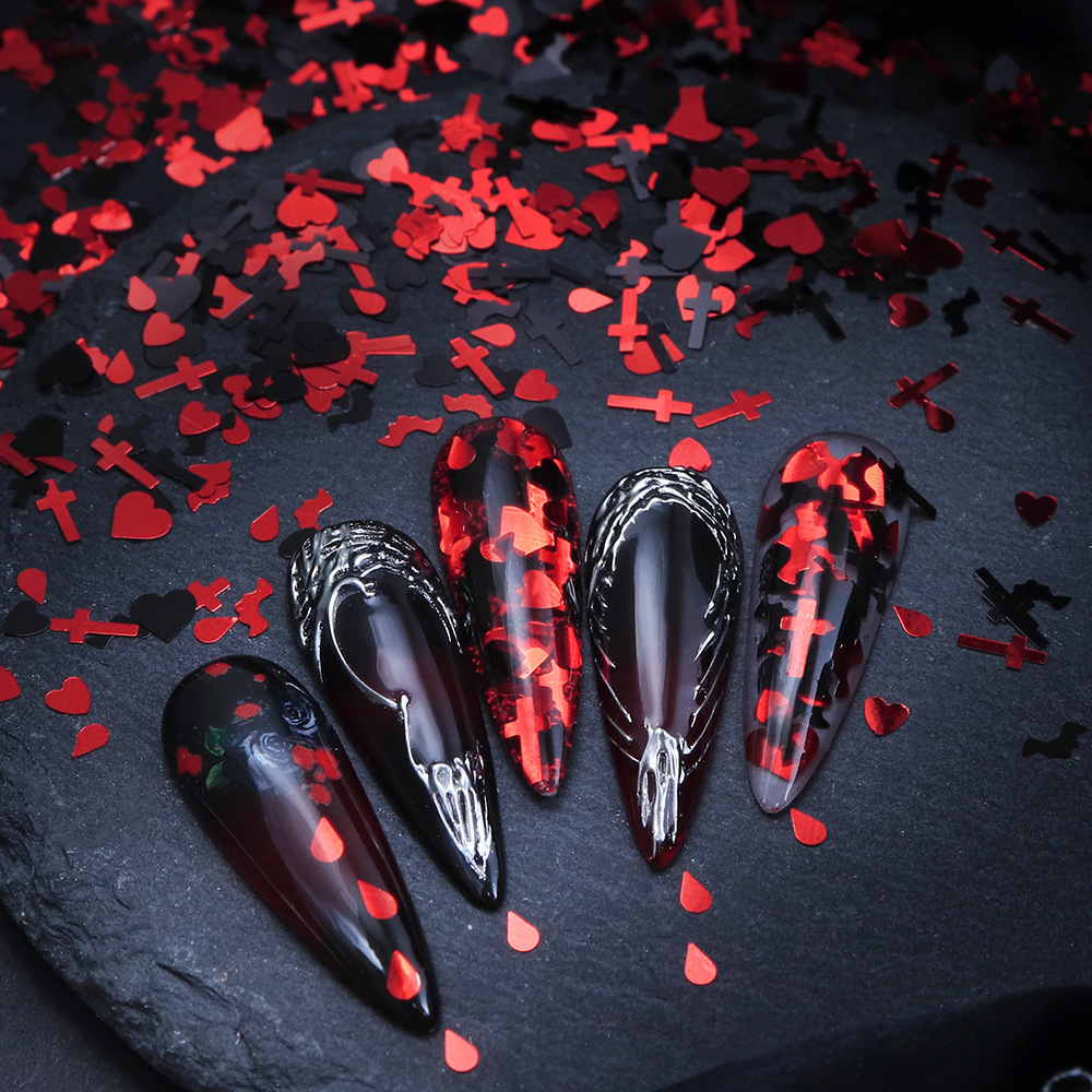 ترتر أظافر الهالوين 5 جرام - م - مراجعة Nail Art Vampire وسعره