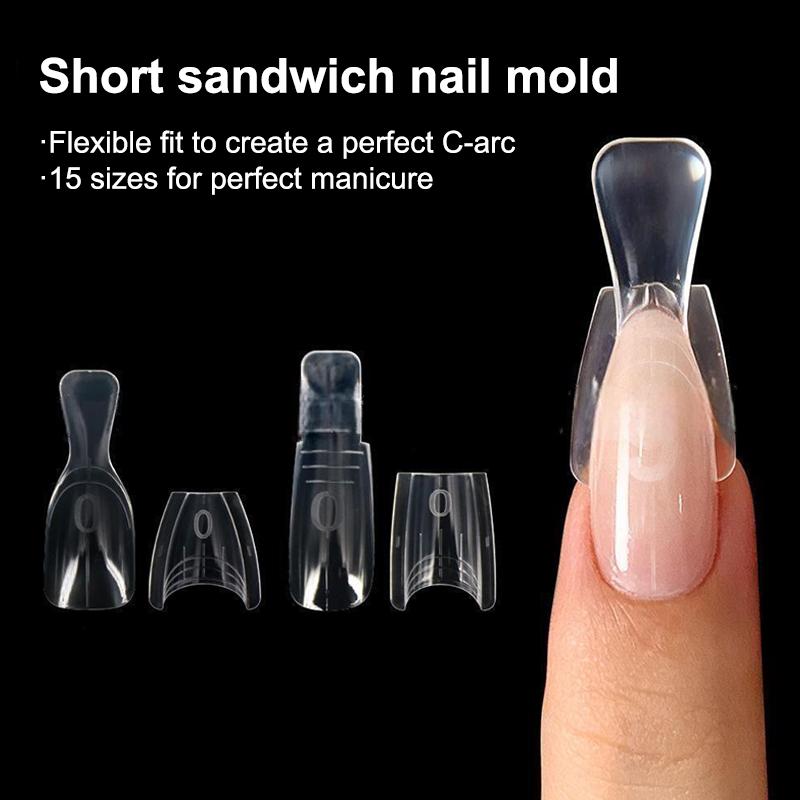 60 قطعة/علبة قوالب أظافر مزدوج - مراجعة Nail Extension Form وسعره