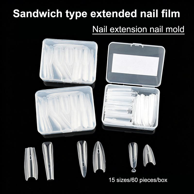 60 قطعة/علبة قوالب أظافر مزدوج - مراجعة Nail Extension Form وسعره