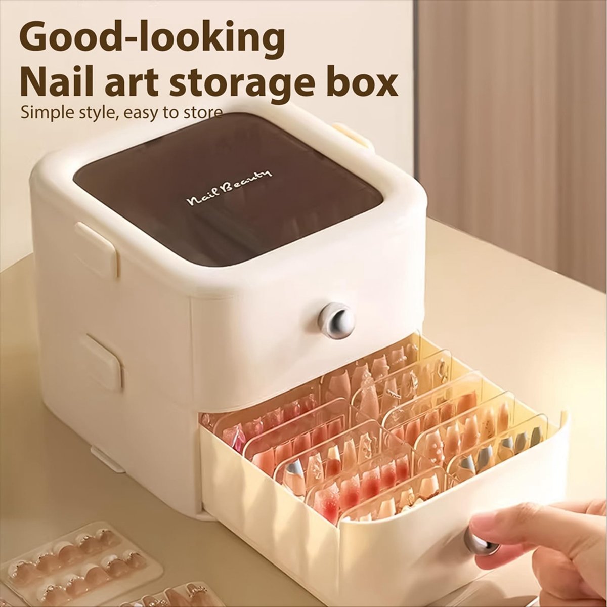 صندوق تخزين وتنظيم وعرض لمستلز - مراجعة Nail Art Trend 2026 وسعره