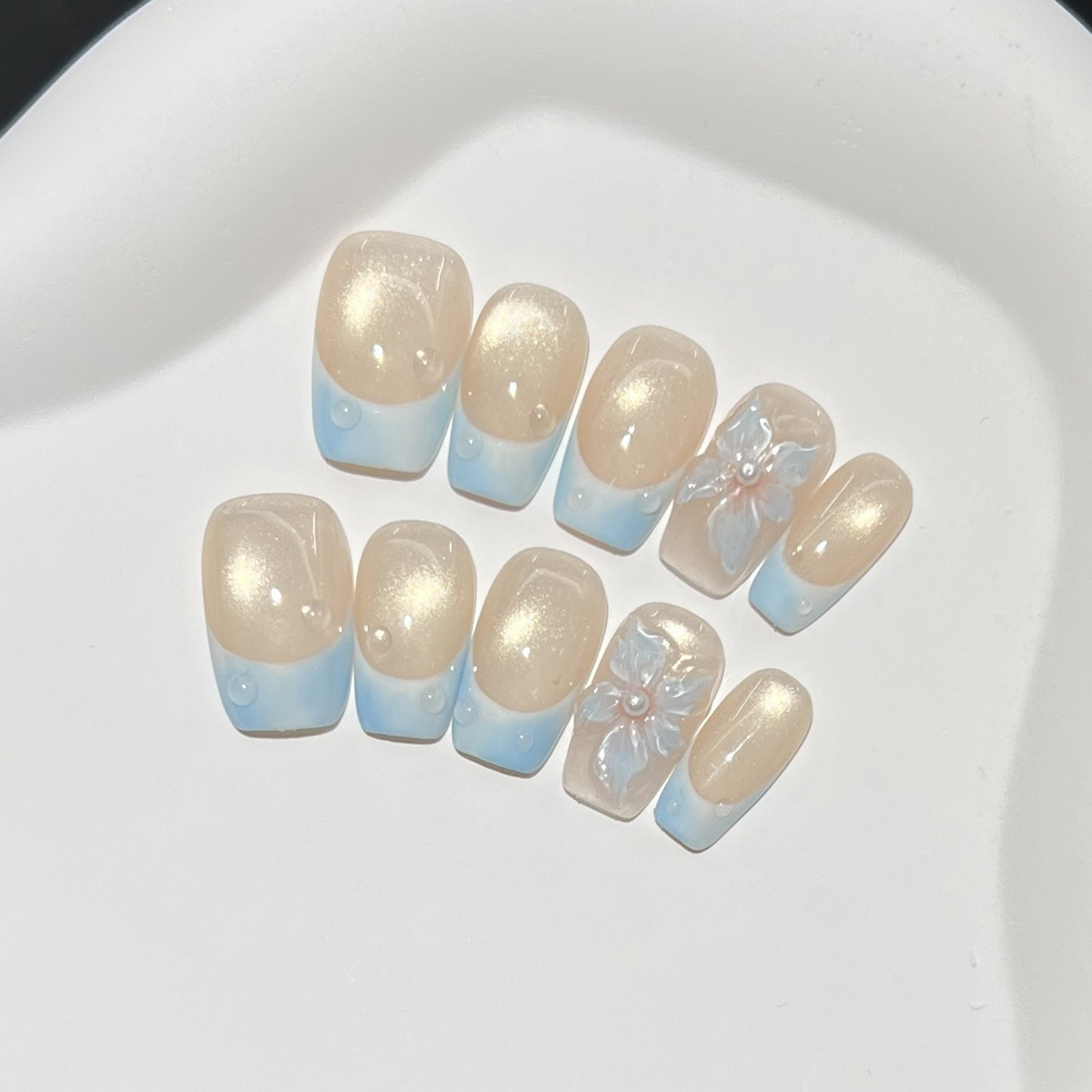 10 قطع من الأظافر الاصطناعية ا - مراجعة Nail Art Glossy وسعره
