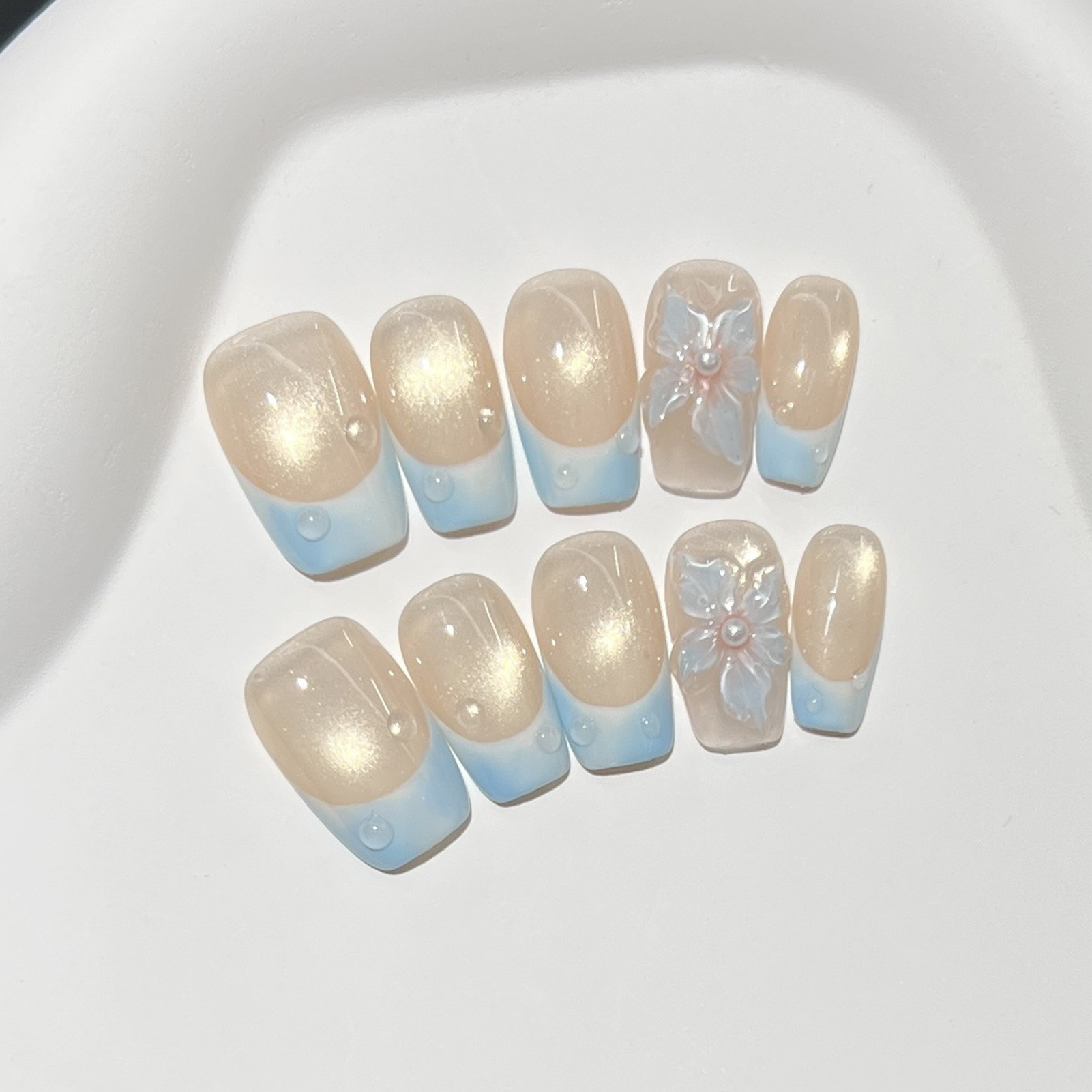 10 قطع من الأظافر الاصطناعية ا - مراجعة Nail Art Glossy وسعره