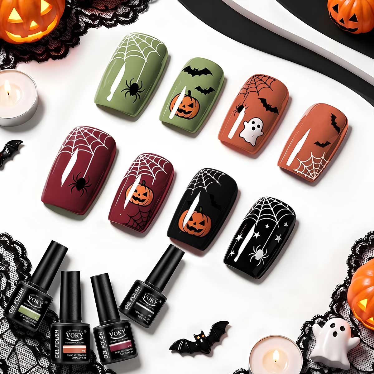 مجموعة من 4 طلاءات أظافر جل بل - مراجعة Nail Art Burgundy وسعره