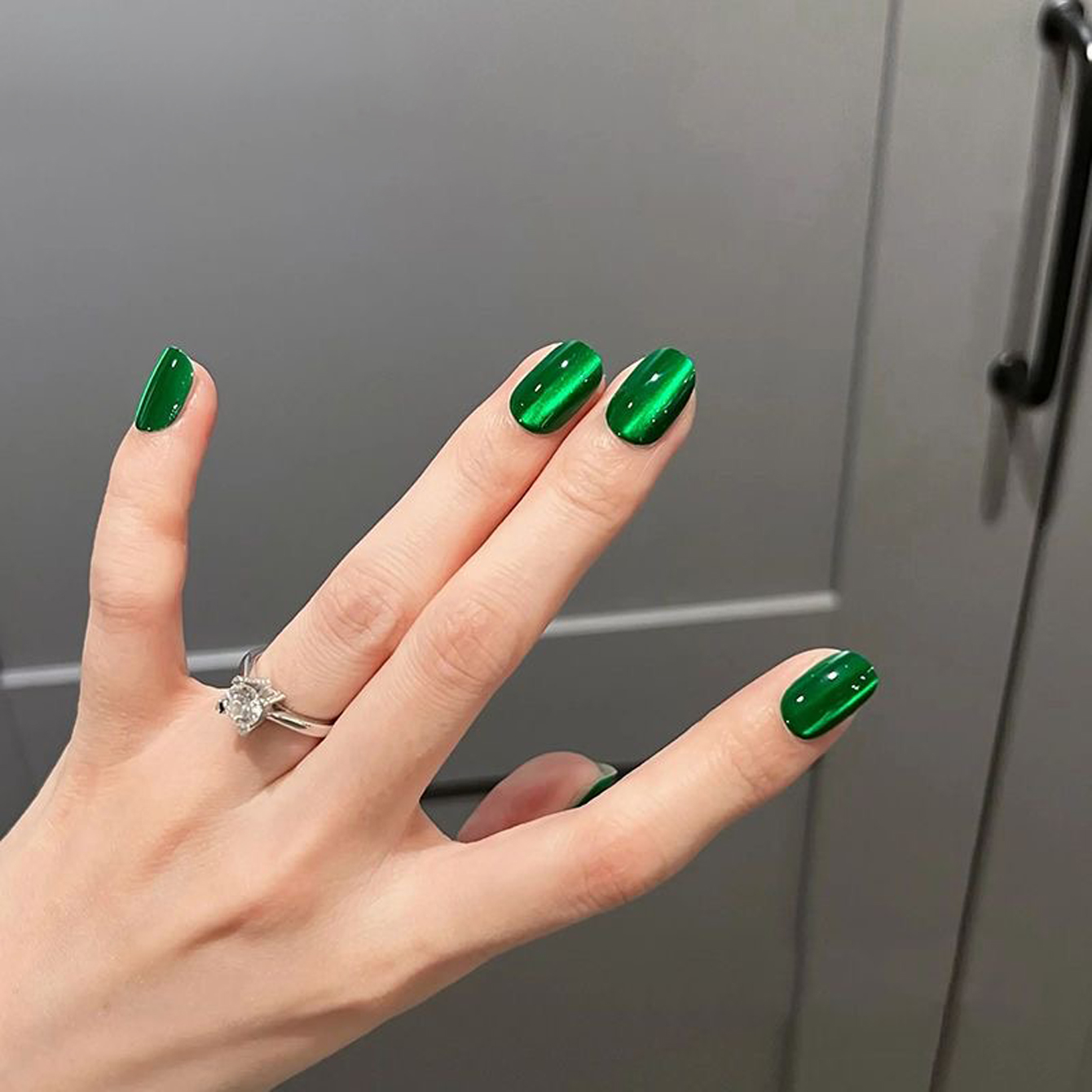 1 قطعة 15 مللي الخريف مسمار ال - مراجعة Nail Art Emerald Green وسعره
