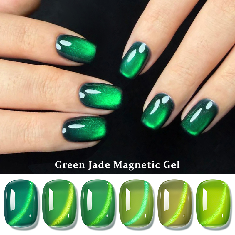 طلاء أظافر مغناطيسي بلون أخضر  - مراجعة Nail Art Emerald Green وسعره