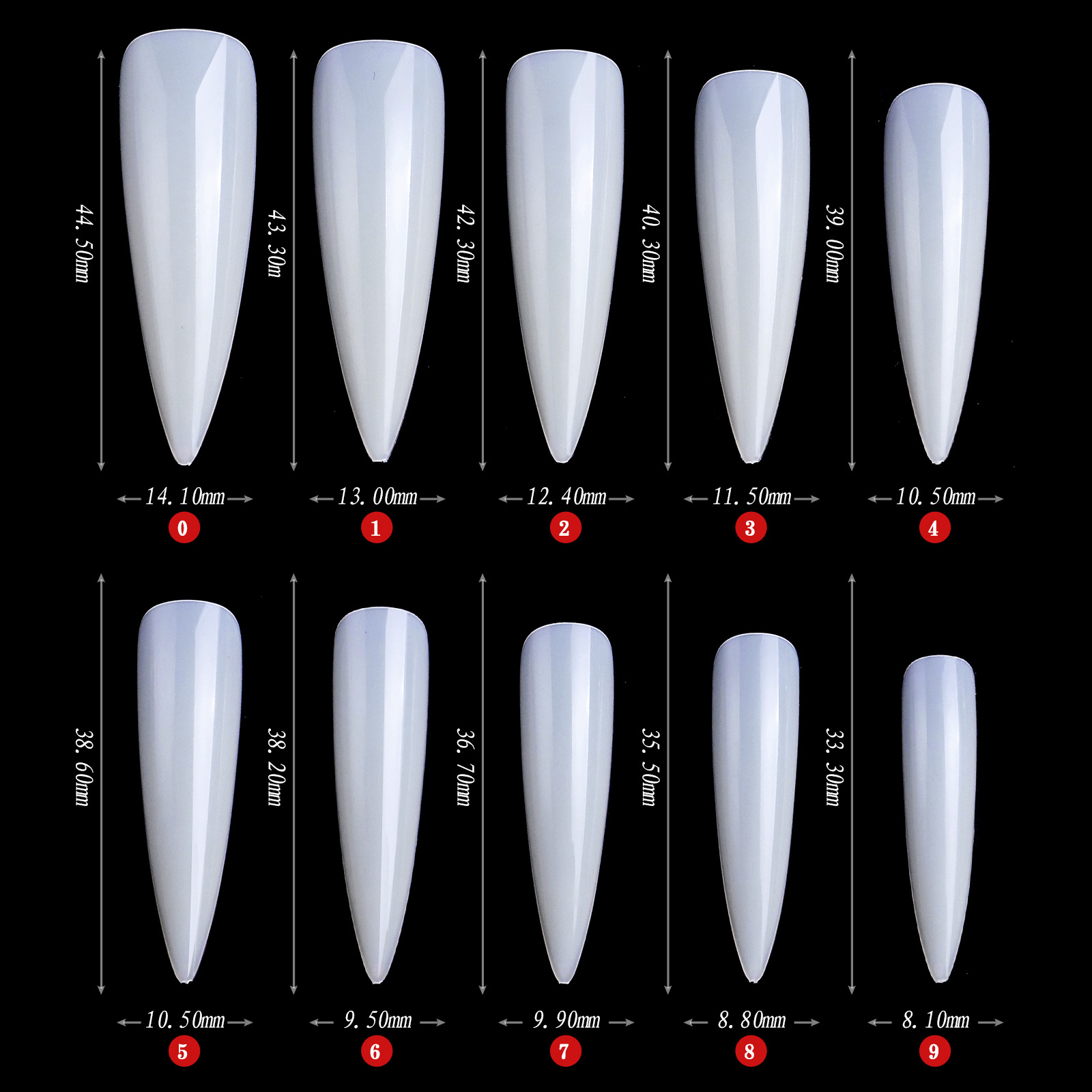 XXL أطراف أظافر خنجر 500 قطعة  - مراجعة Nail Art Xxl وسعره