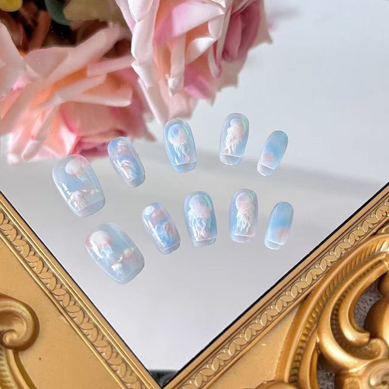 10 قطعة لون المرأة حالمة قنديل - مراجعة Nail Art Emerald وسعره