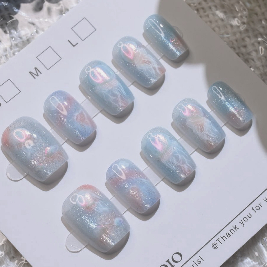 10 قطعة لون المرأة حالمة قنديل - مراجعة Nail Art Emerald وسعره
