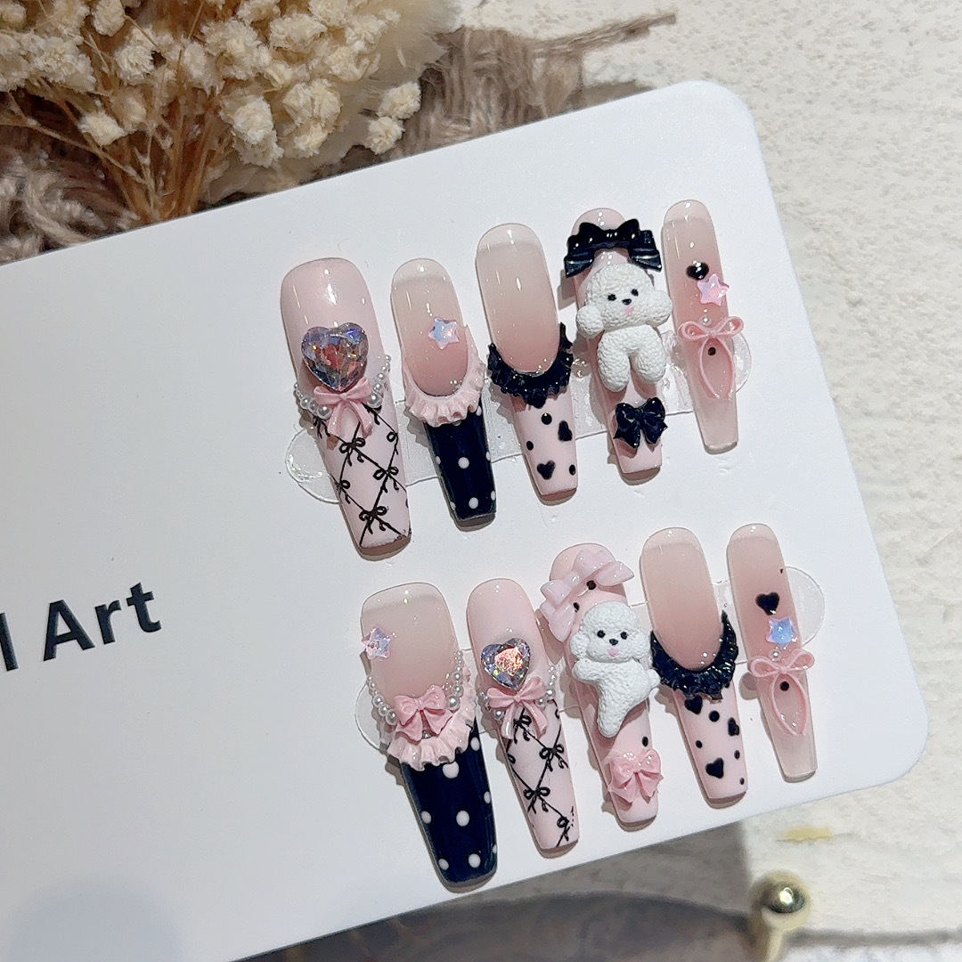 10 قطعة الدانتيل الأسود البولك - مراجعة Nail Art Emerald وسعره