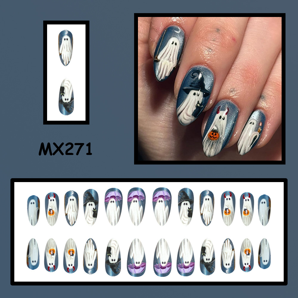 24 قطعة من أظافر الهالوين الاص - مراجعة Nail Art Jelly وسعره