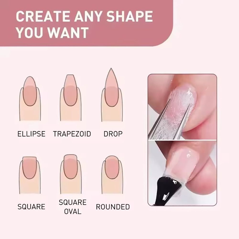 50 قطعة دائم غير المنسوجة الحر - مراجعة Nail Extension Form وسعره