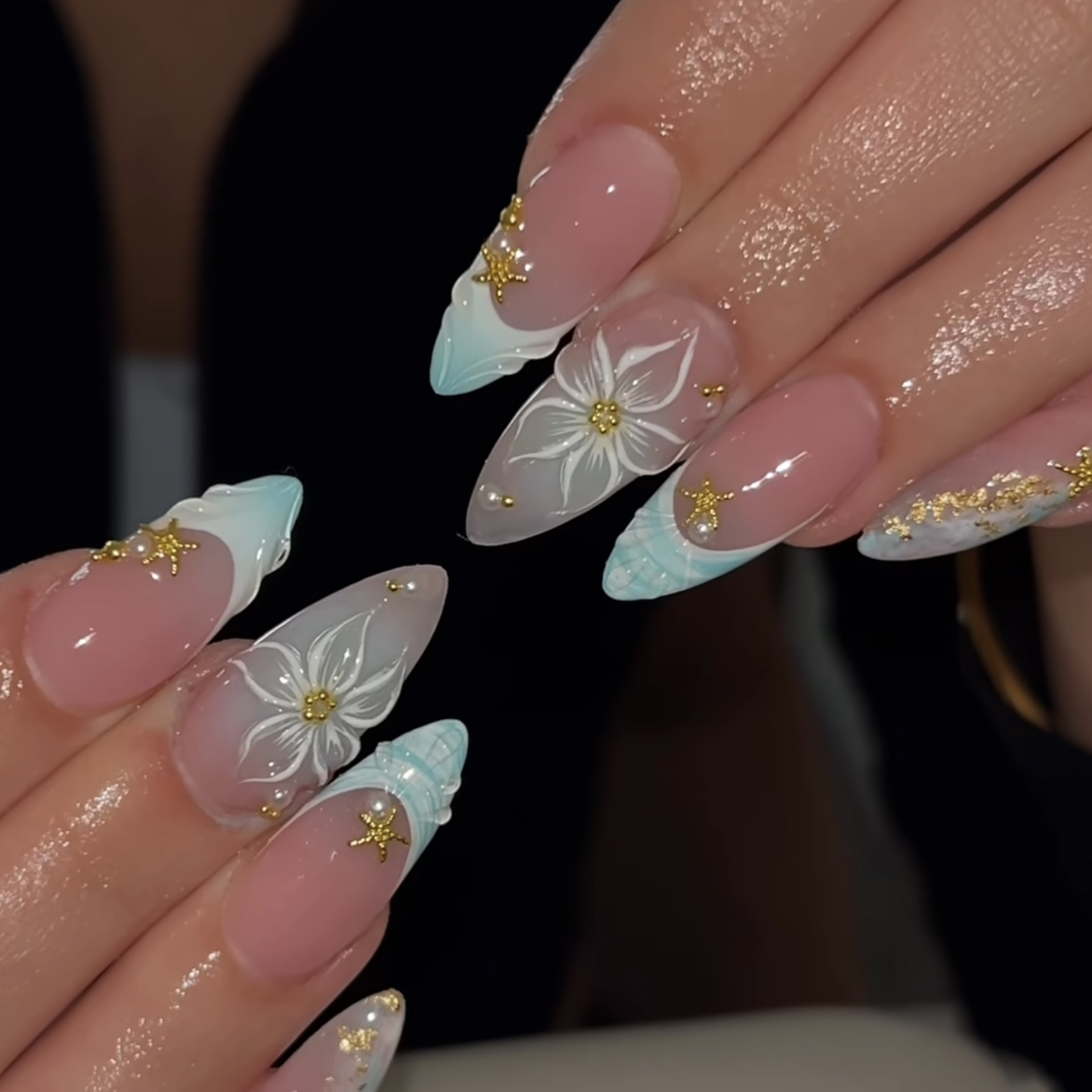 24 قطعة أظافر صناعية لاصقة بشك - مراجعة Nail Art Red Wine Cat Eye وسعره