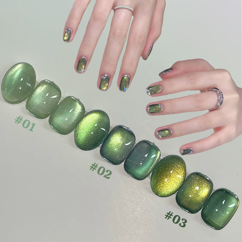 طلاء أظافر جل عين القط الأخضر  - مراجعة Nail Art Trend 2026 وسعره