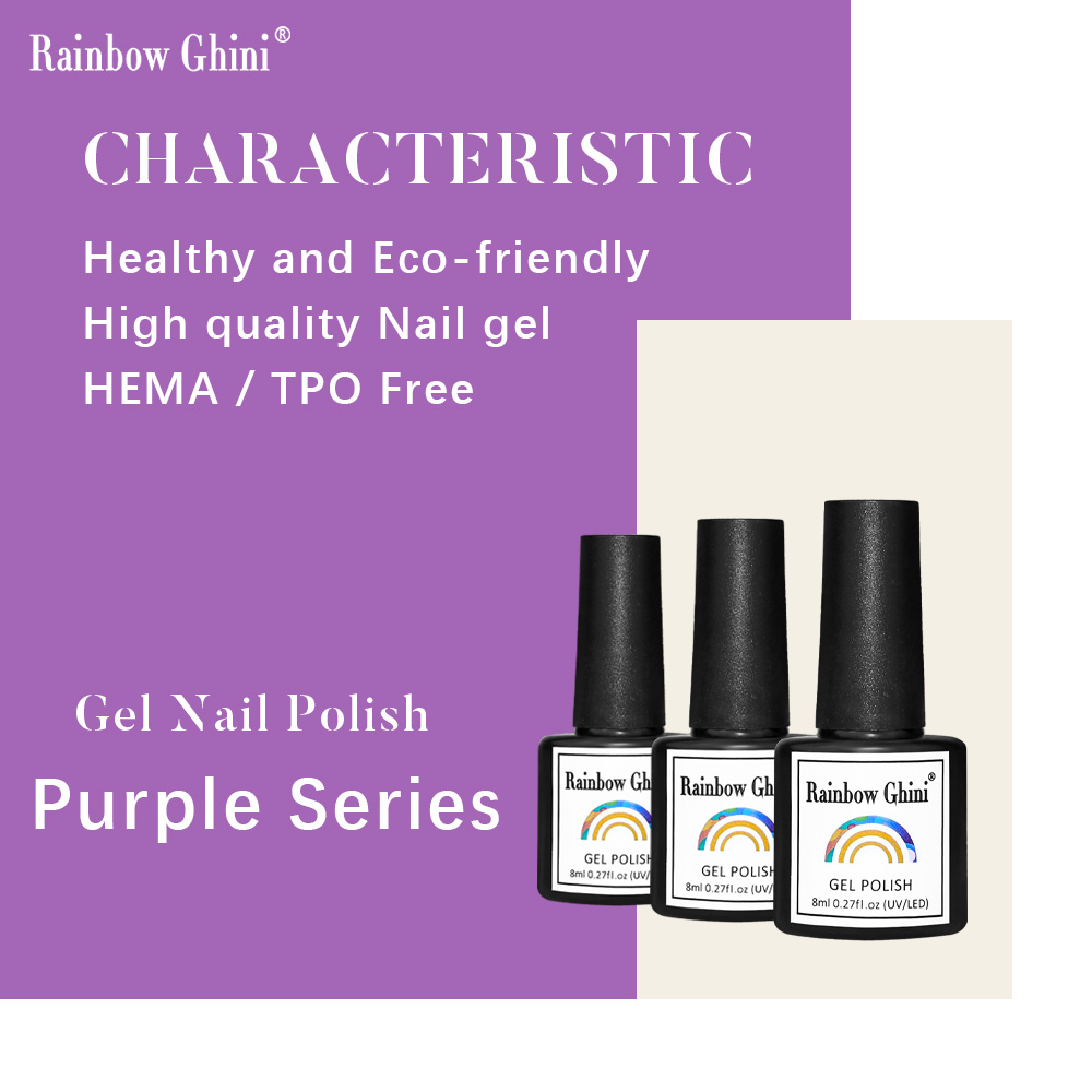 طلاء أظافر رينبو غيني 8 مل من  - مراجعة Nail Art Lilac وسعره